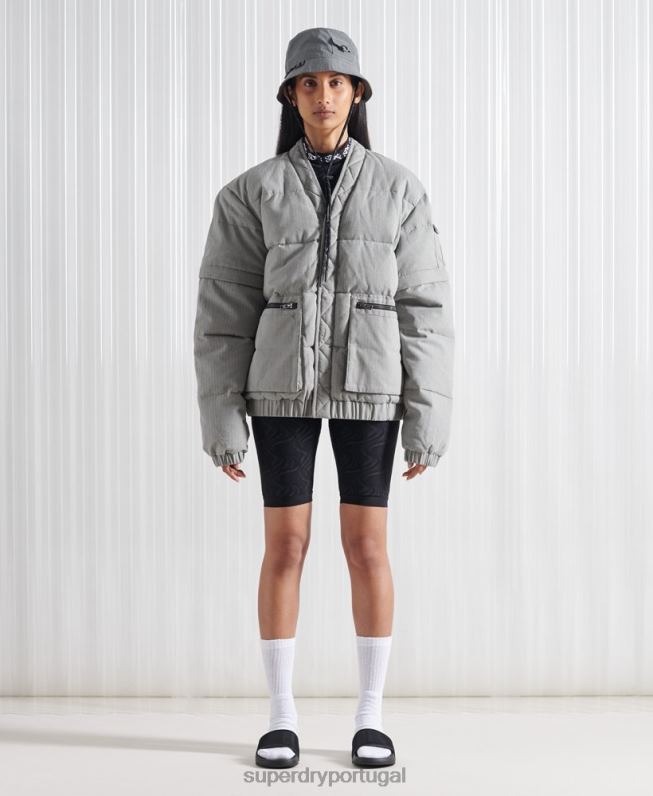 edição limitada sdx 2 em 1 jaqueta homens cinza escuro roupas Superdry 2208H1179