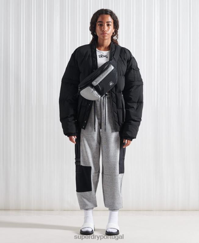 edição limitada sdx 2 em 1 jaqueta homens preto roupas Superdry 2208H4670