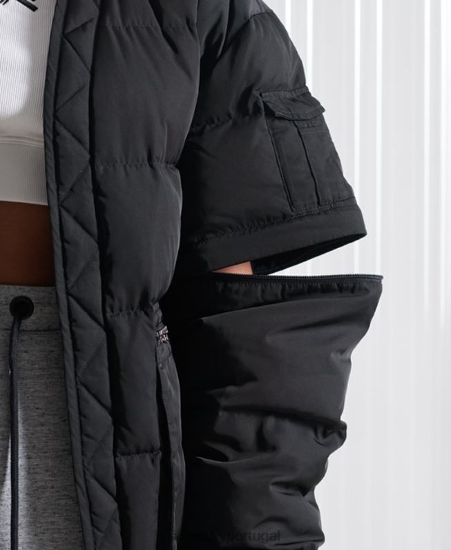 edição limitada sdx 2 em 1 jaqueta homens preto roupas Superdry 2208H4670