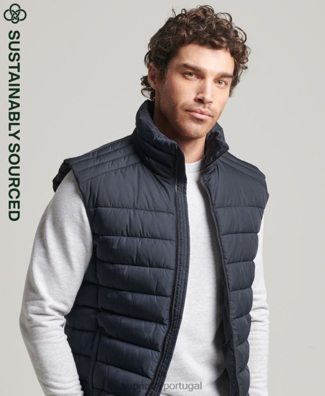 estúdios fuji colete homens marinha roupas Superdry 2208H4690