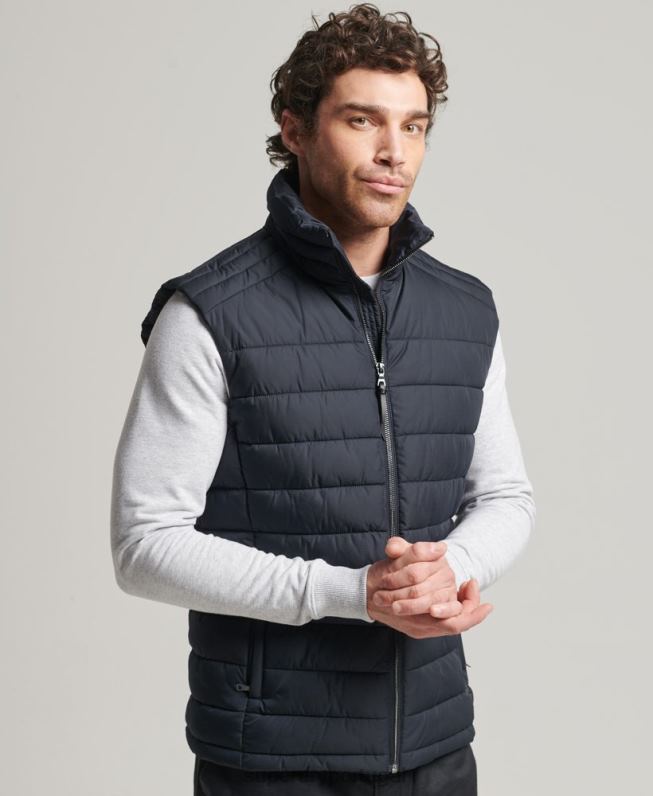 estúdios fuji colete homens marinha roupas Superdry 2208H4690