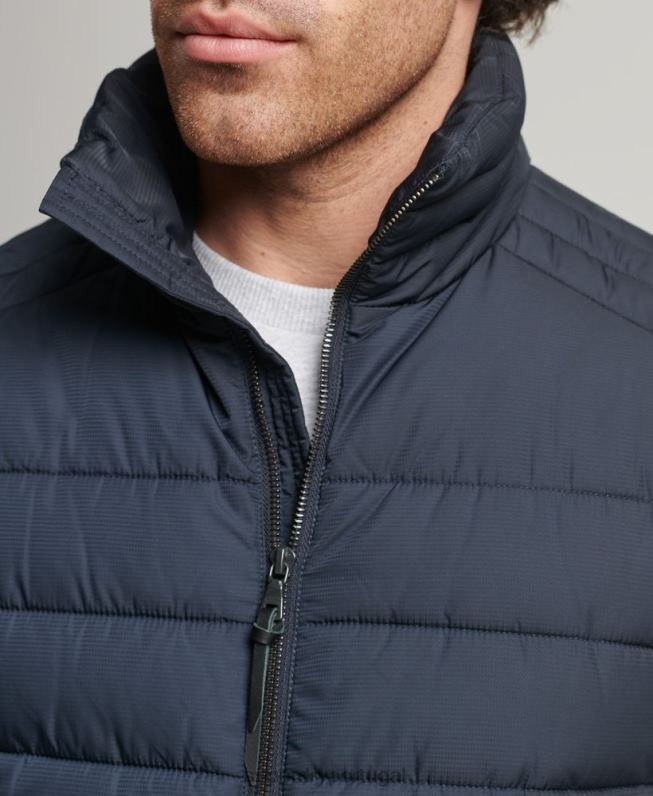 estúdios fuji colete homens marinha roupas Superdry 2208H4690