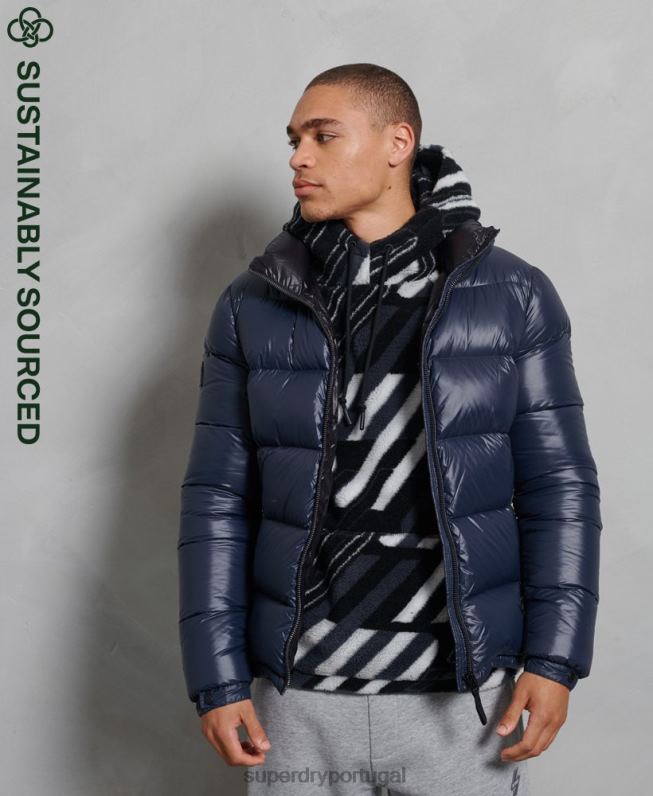 jaqueta acolchoada alpina de luxo homens marinha roupas Superdry 2208H4746