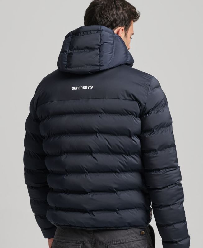 jaqueta acolchoada selada a quente homens marinha roupas Superdry 2208H968
