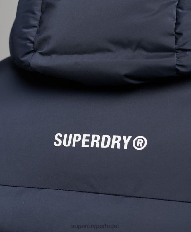 jaqueta acolchoada selada a quente homens marinha roupas Superdry 2208H968