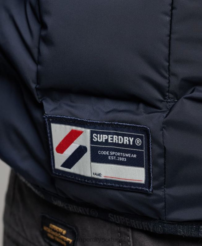 jaqueta acolchoada selada a quente homens marinha roupas Superdry 2208H968