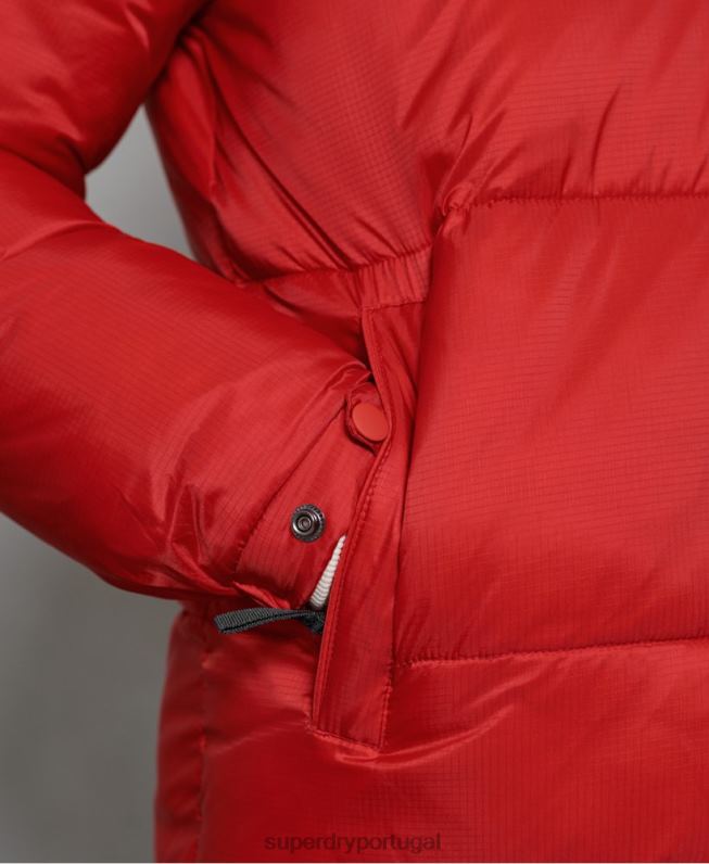 jaqueta acolchoada stratus homens vermelho roupas Superdry 2208H4789