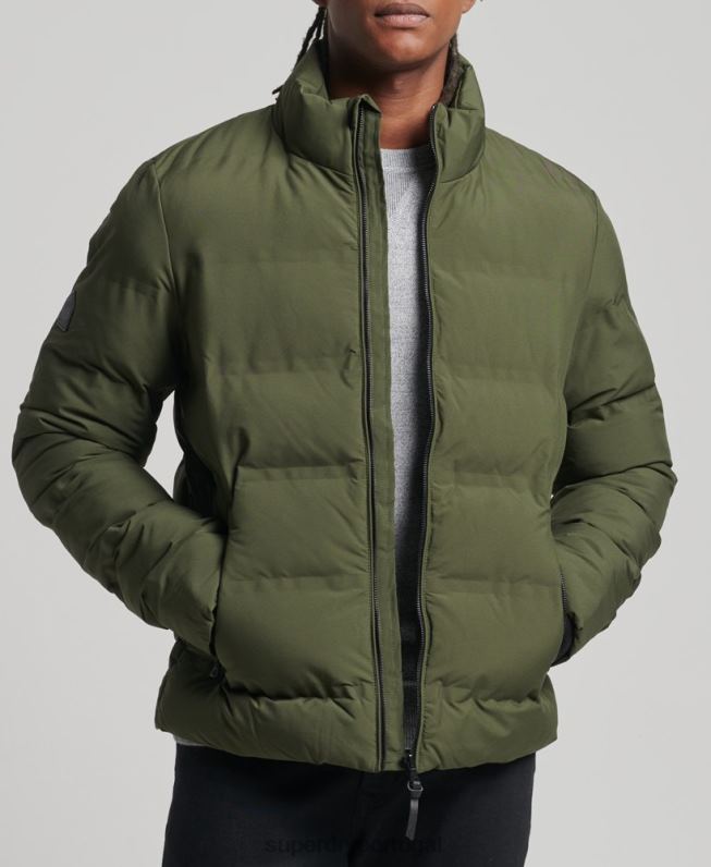 jaqueta acolchoada ultimate radar homens caqui roupas Superdry 2208H4621