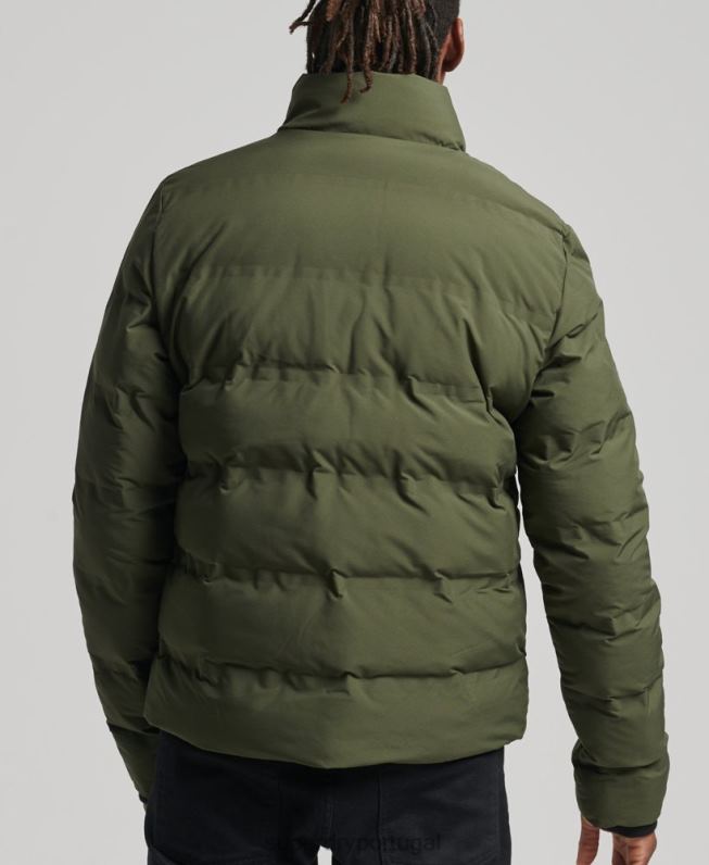 jaqueta acolchoada ultimate radar homens caqui roupas Superdry 2208H4621