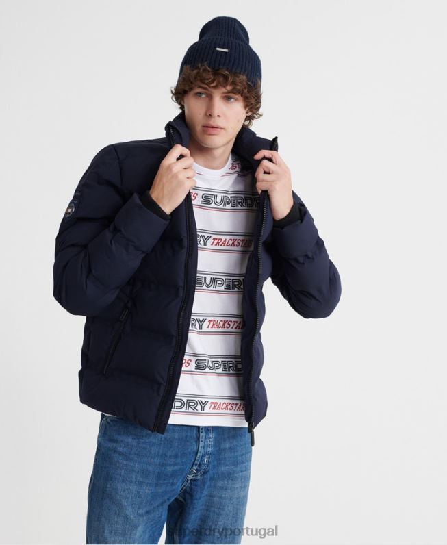 jaqueta acolchoada ultimate radar homens marinha roupas Superdry 2208H4735