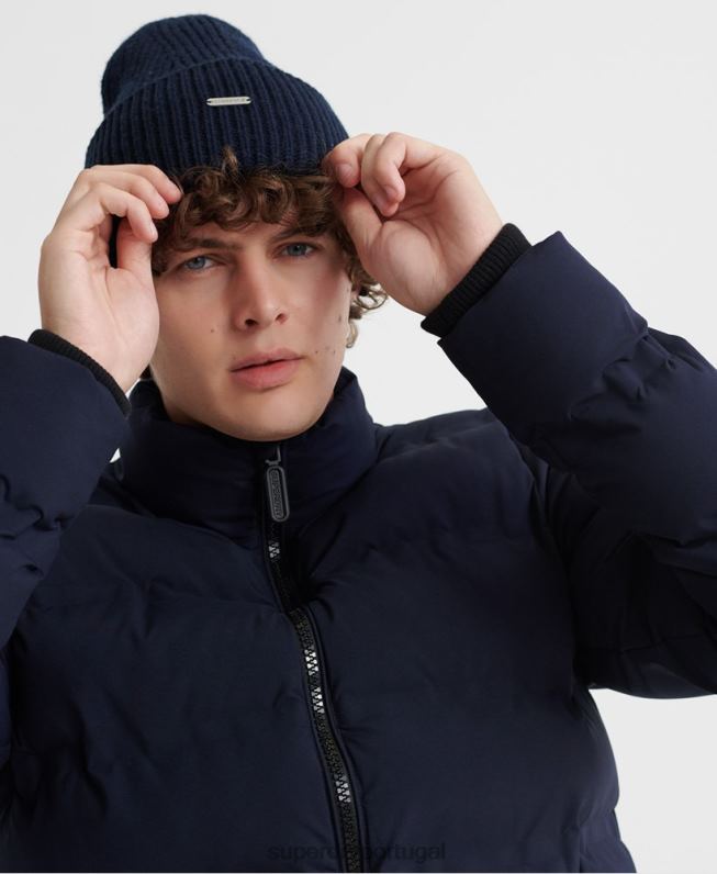 jaqueta acolchoada ultimate radar homens marinha roupas Superdry 2208H4735