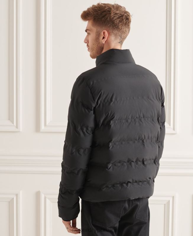 jaqueta acolchoada ultimate radar homens preto roupas Superdry 2208H4622