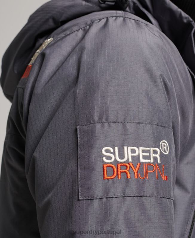 jaqueta blusão mountain sd homens cinza escuro roupas Superdry 2208H946