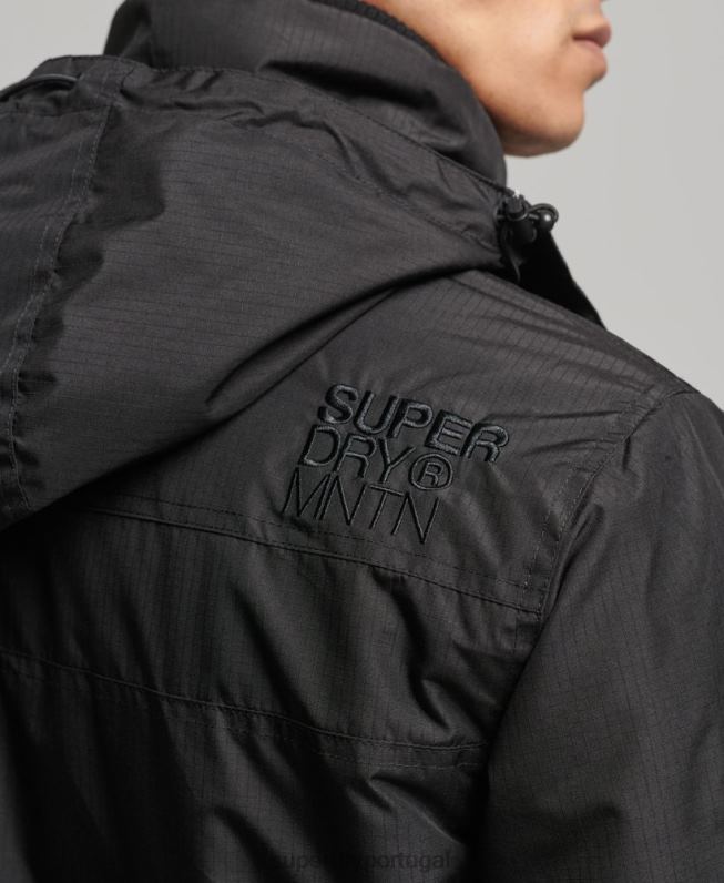jaqueta blusão mountain sd homens preto roupas Superdry 2208H924