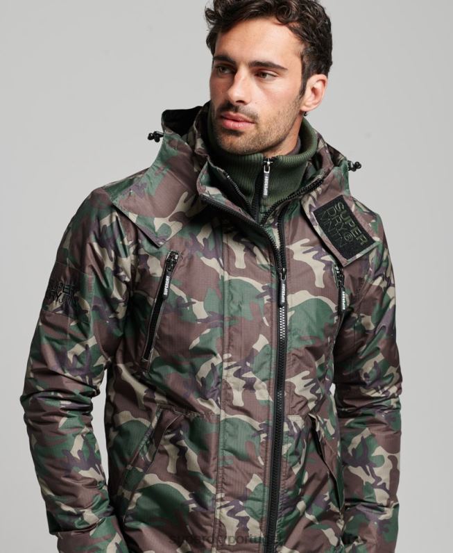 jaqueta blusão mountain sd homens verde roupas Superdry 2208H1015