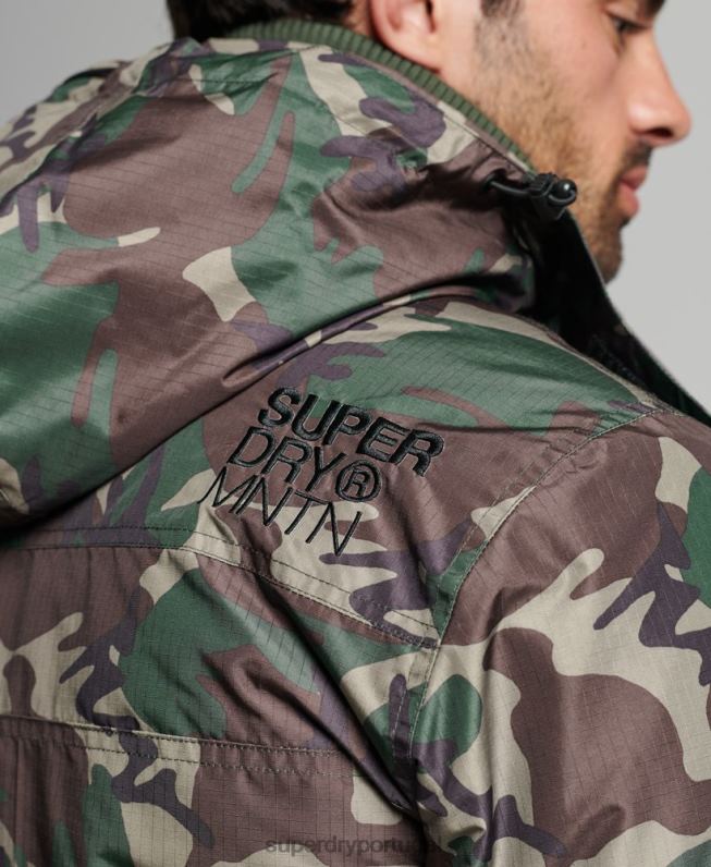 jaqueta blusão mountain sd homens verde roupas Superdry 2208H1015