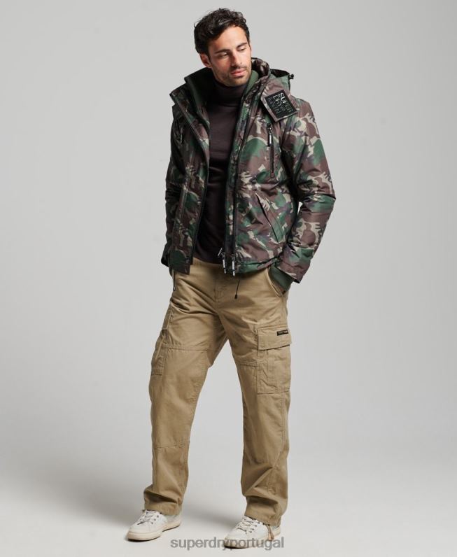 jaqueta blusão mountain sd homens verde roupas Superdry 2208H1015
