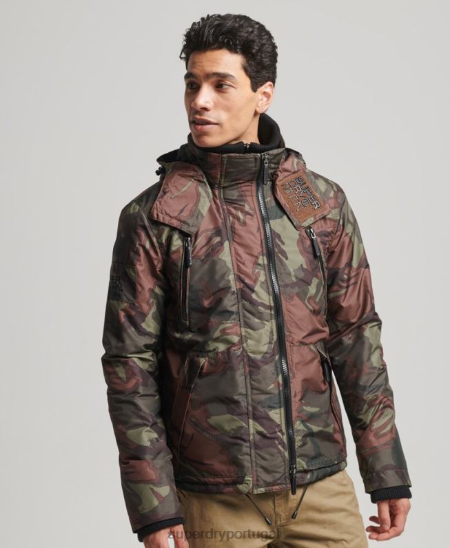 jaqueta blusão mountain sd homens verde roupas Superdry 2208H1075