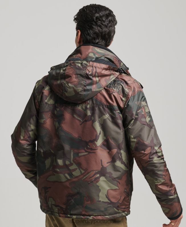 jaqueta blusão mountain sd homens verde roupas Superdry 2208H1075