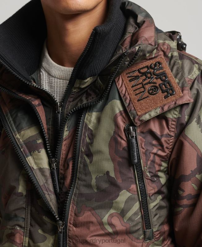 jaqueta blusão mountain sd homens verde roupas Superdry 2208H1075