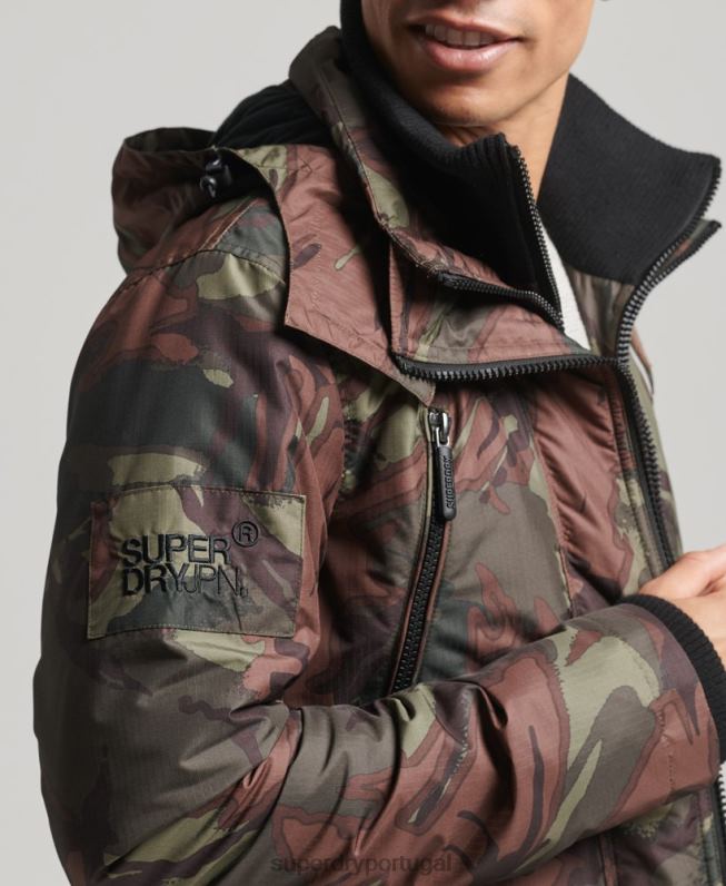 jaqueta blusão mountain sd homens verde roupas Superdry 2208H1075