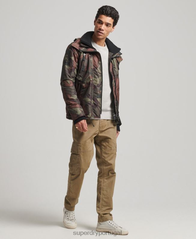 jaqueta blusão mountain sd homens verde roupas Superdry 2208H1075