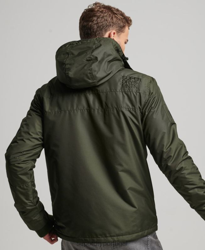 jaqueta blusão mountain sd homens verde roupas Superdry 2208H950