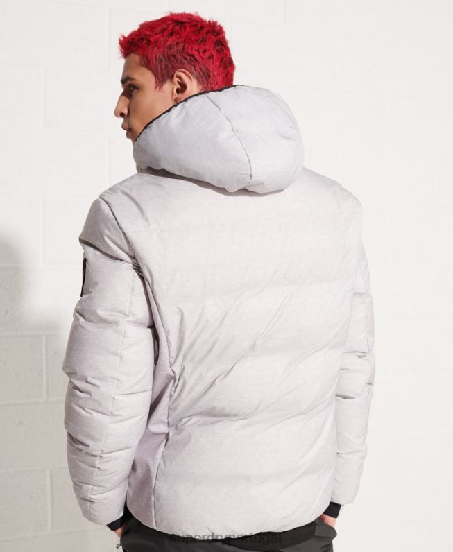 jaqueta blusão sd expedição down homens cinza claro roupas Superdry 2208H4740