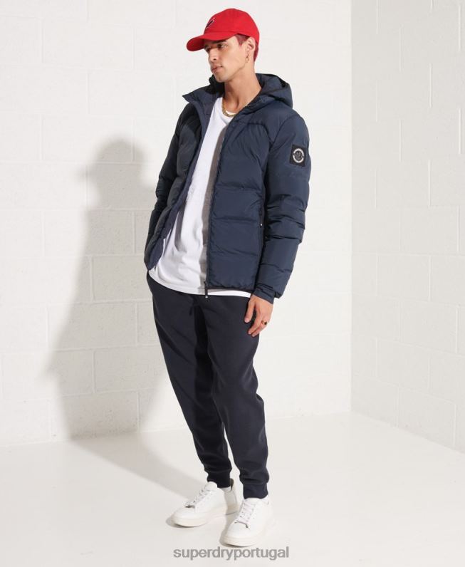 jaqueta blusão sd expedição down homens marinha roupas Superdry 2208H4665