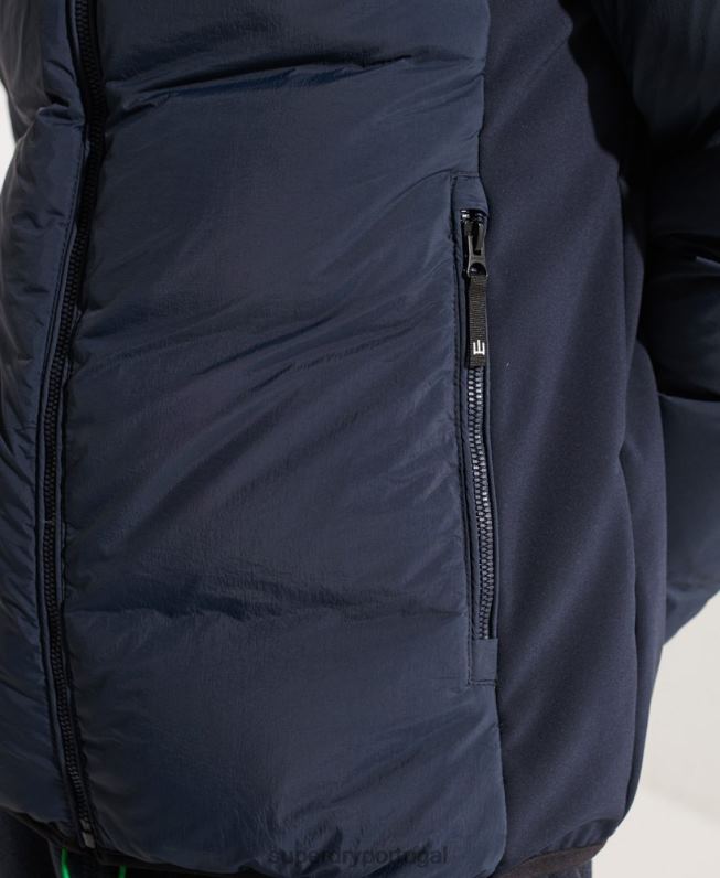 jaqueta blusão sd expedição down homens marinha roupas Superdry 2208H4665