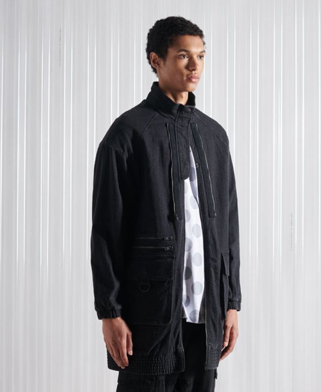 jaqueta bomber dupla sdx edição limitada homens preto roupas Superdry 2208H5555