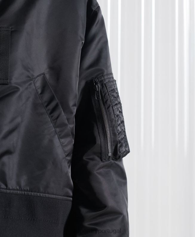 jaqueta bomber dupla sdx edição limitada homens preto roupas Superdry 2208H5555