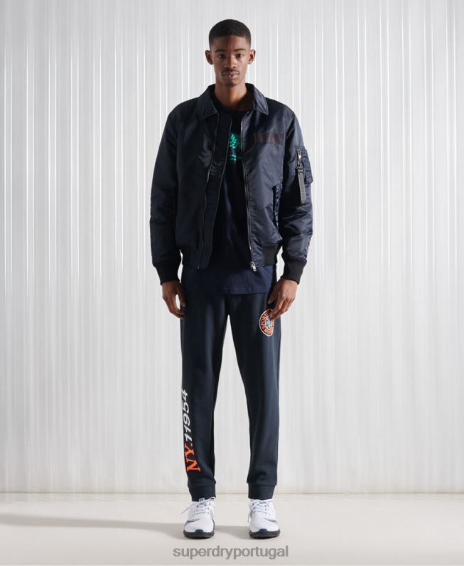 jaqueta bomber energy ma2 homens marinha roupas Superdry 2208H4757