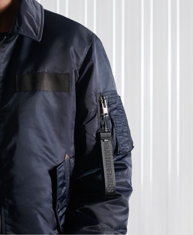 jaqueta bomber energy ma2 homens marinha roupas Superdry 2208H4757