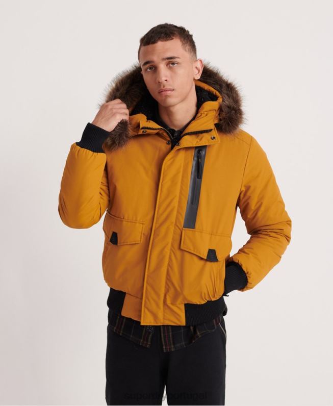 jaqueta bomber everest homens amarelo roupas Superdry 2208H4604