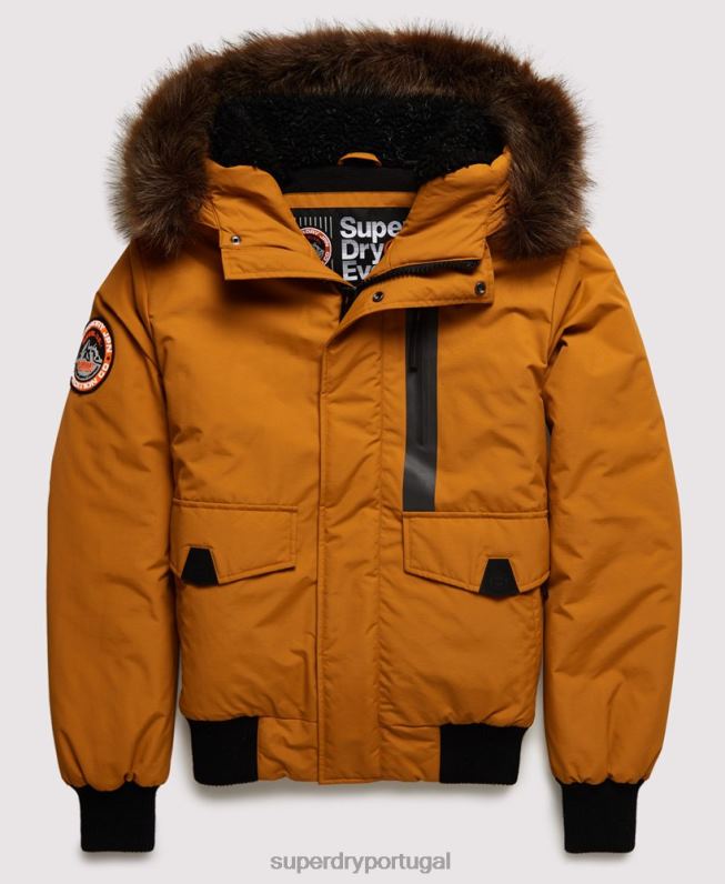 jaqueta bomber everest homens amarelo roupas Superdry 2208H4604