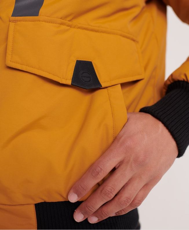 jaqueta bomber everest homens amarelo roupas Superdry 2208H4604