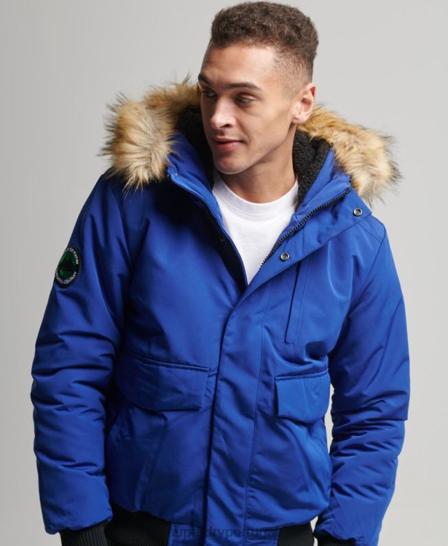 jaqueta bomber everest homens azul roupas Superdry 2208H4558