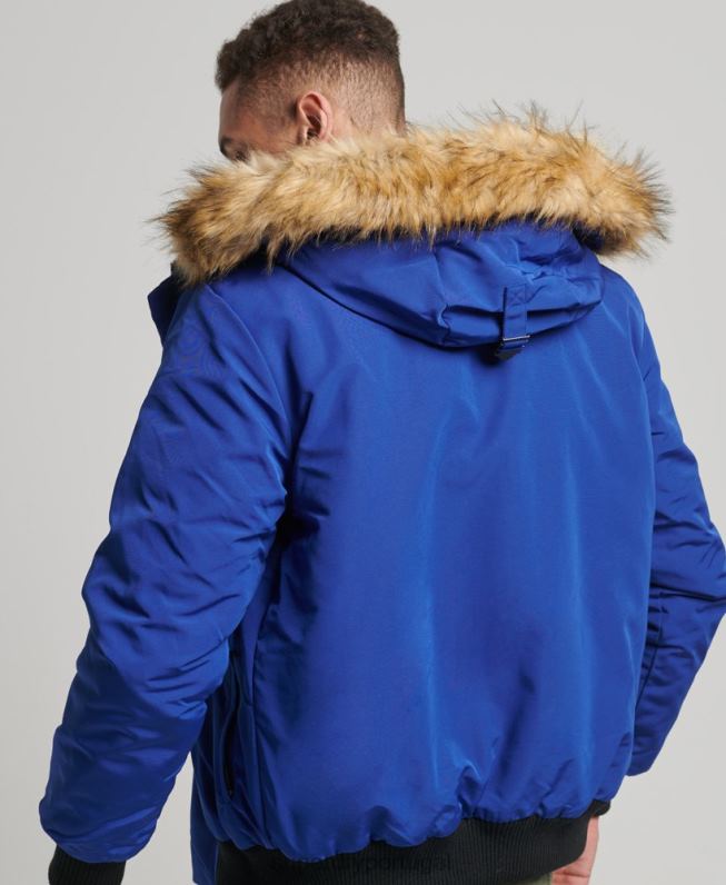 jaqueta bomber everest homens azul roupas Superdry 2208H4558
