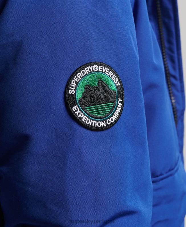 jaqueta bomber everest homens azul roupas Superdry 2208H4558