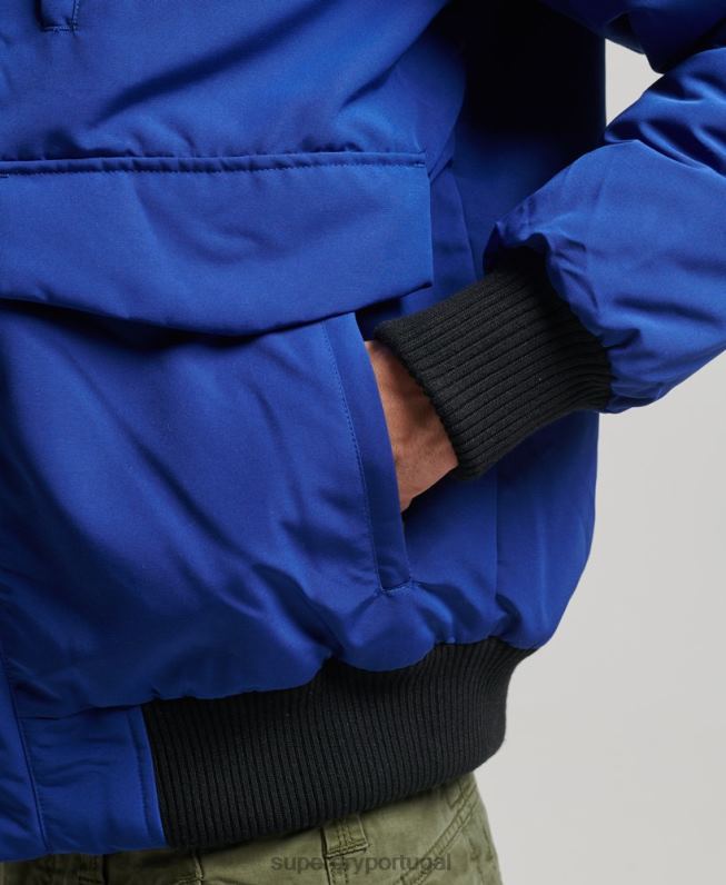 jaqueta bomber everest homens azul roupas Superdry 2208H4558