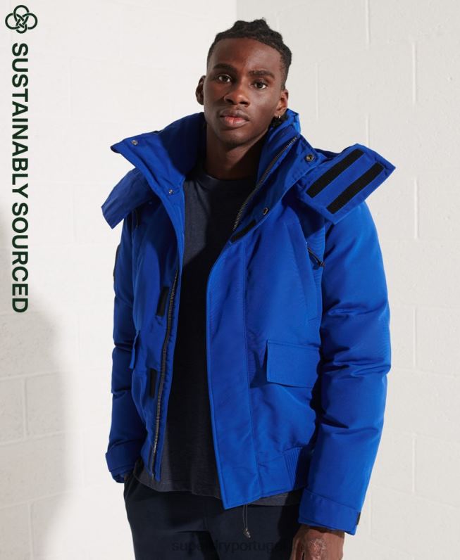 jaqueta bomber everest homens azul roupas Superdry 2208H4615