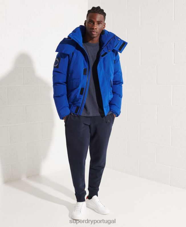 jaqueta bomber everest homens azul roupas Superdry 2208H4615