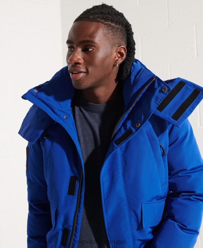 jaqueta bomber everest homens azul roupas Superdry 2208H4615