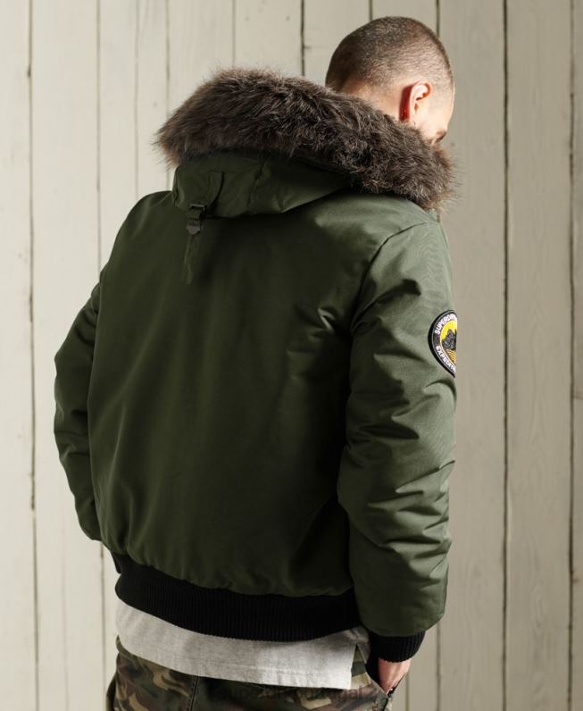 jaqueta bomber everest homens caqui roupas Superdry 2208H1084