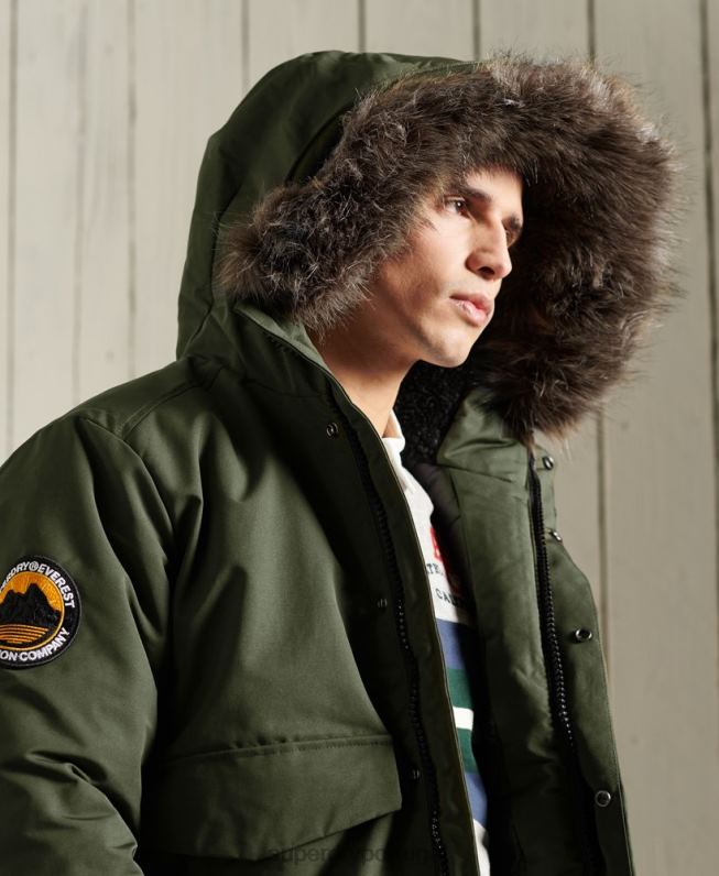 jaqueta bomber everest homens caqui roupas Superdry 2208H1084