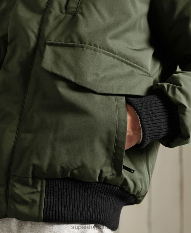 jaqueta bomber everest homens caqui roupas Superdry 2208H1084