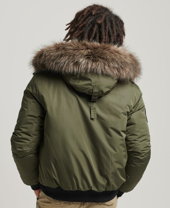 jaqueta bomber everest homens caqui roupas Superdry 2208H4452