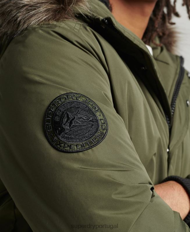 jaqueta bomber everest homens caqui roupas Superdry 2208H4452