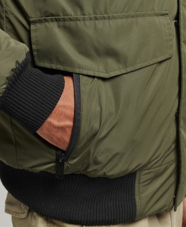 jaqueta bomber everest homens caqui roupas Superdry 2208H4452